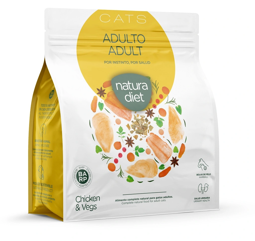 Natura Diet Kattefoder Adult Kylling 400 g - naturligt tørfoder til voksne katte